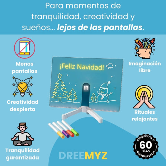 DREEMYZ™ – Tablet LED mágica para pequeños artistas