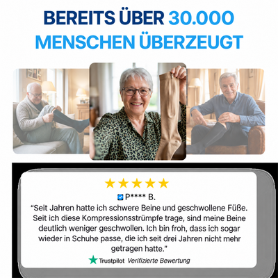 Kompressionsstrümpfe mit Reißverschluss