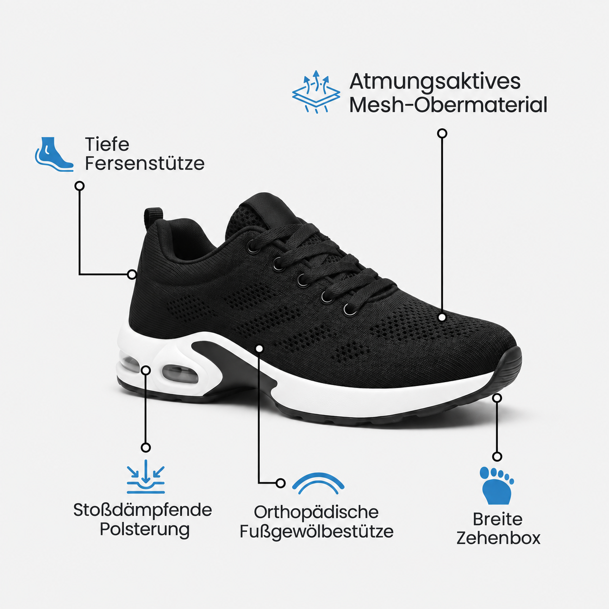 DREEMYZ™ Pro — Schuhe für 12-Stunden-Schichten zur Linderung von Fuß-, Knie- und Rückenschmerzen den ganzen Tag über