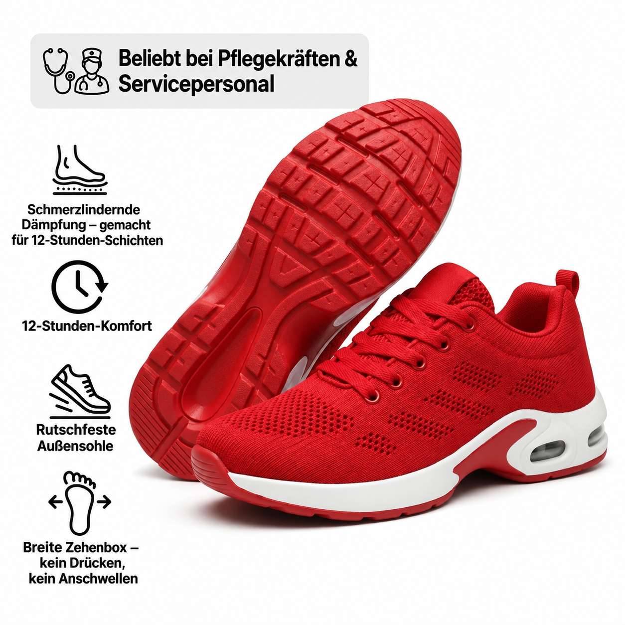 DREEMYZ™ Pro — Schuhe für 12-Stunden-Schichten zur Linderung von Fuß-, Knie- und Rückenschmerzen den ganzen Tag über