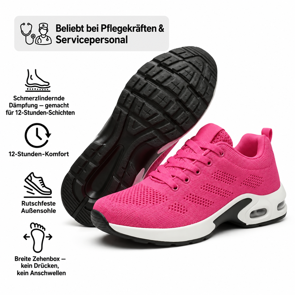 DREEMYZ™ Pro — Schuhe für 12-Stunden-Schichten zur Linderung von Fuß-, Knie- und Rückenschmerzen den ganzen Tag über