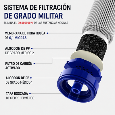 HYDRA-X1™ Filtro de Agua de Emergencia (400 galones)